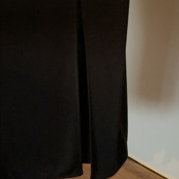 Something Navy long XXS floor length black dress - Picture 3 of 6